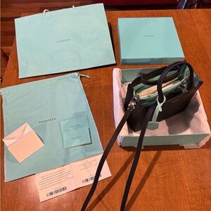 Tiffany & Co Micro Tote Grain Leather Black